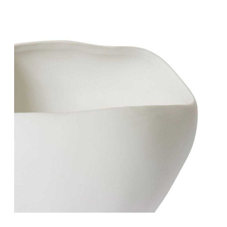 E Style Zelma 22cm Ceramic Plant/Flower Vase Decor - Matt White