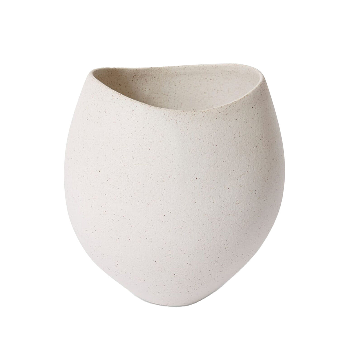 E Style Matias Scoop Ceramic Flower/Plant Pot 24cm - Sandy White