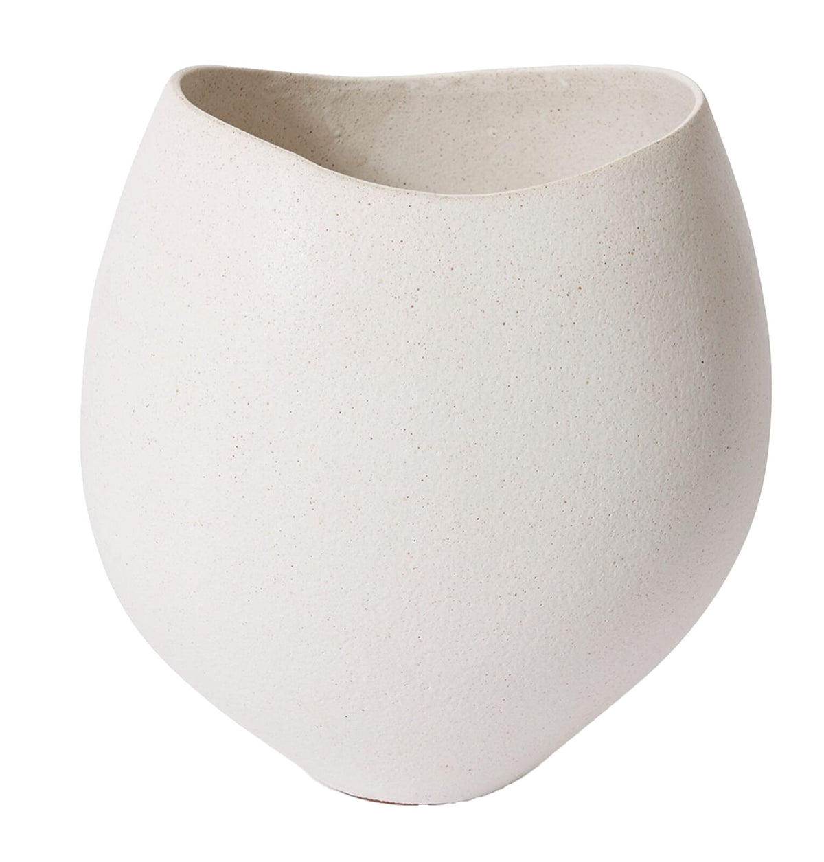 E Style Matias Scoop Ceramic Flower/Plant Pot 36cm - Sandy White