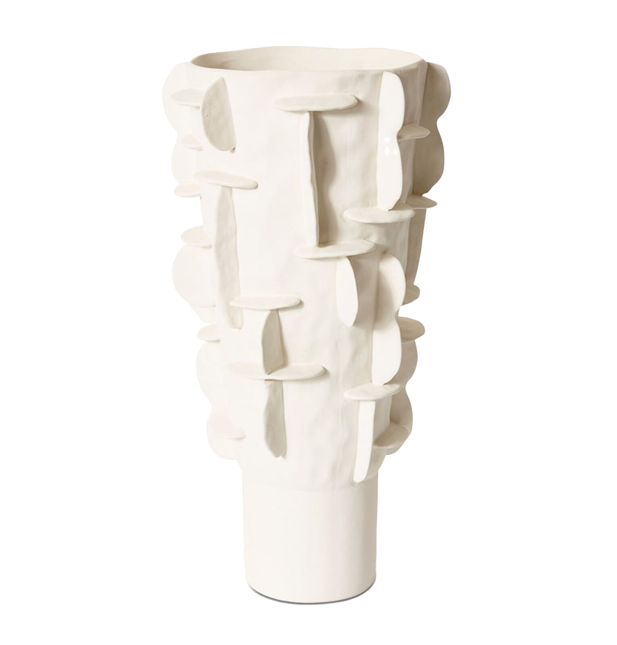 E Style Adora Tall Vessel Porcelain Flower Vase Home Decor 50cm - White