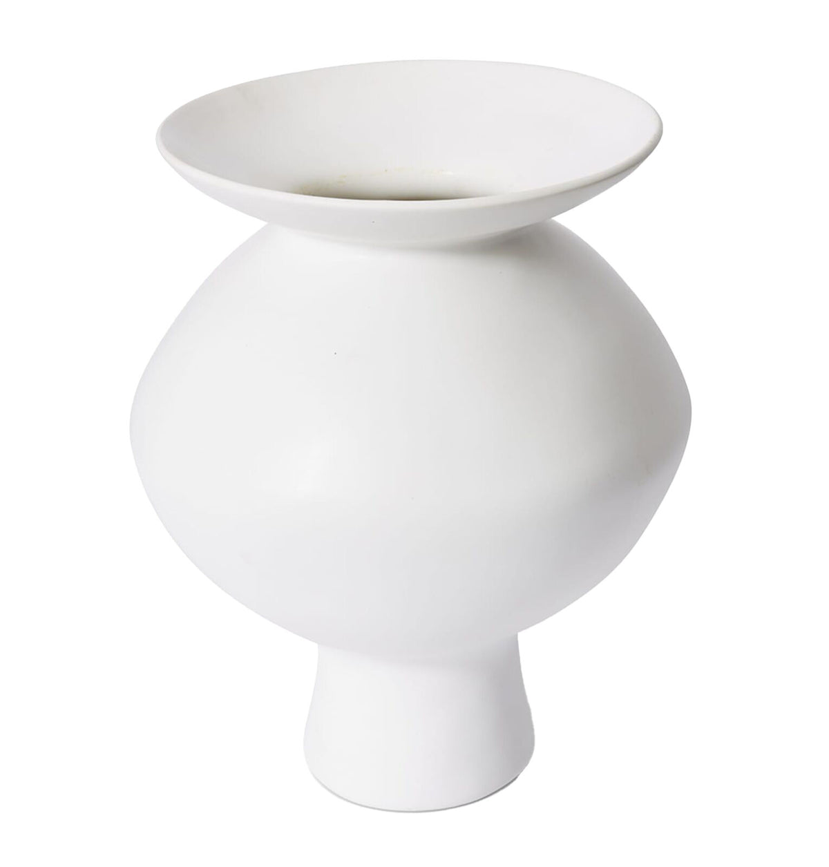 E Style Nakano Flared Ceramic Flower Vase Home Decor 34cm - White