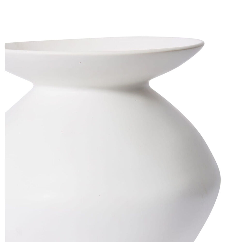 E Style Nakano Flared Ceramic Flower Vase Home Decor 34cm - White