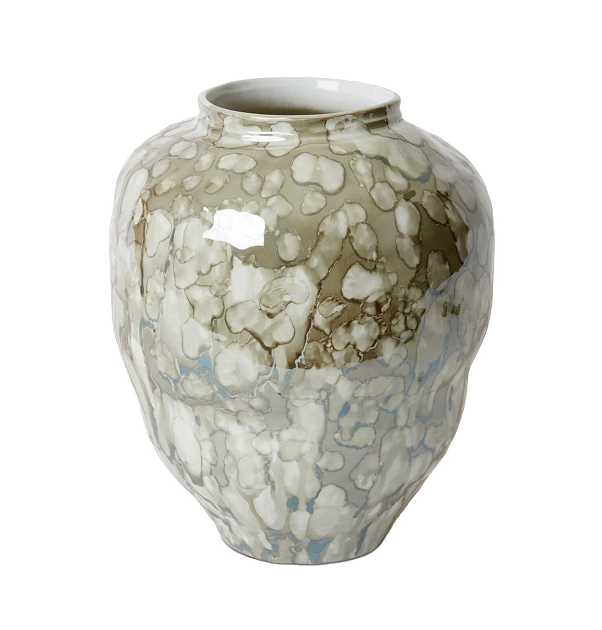 E Style Doshi Porcelain Flower Vase Home Decor 37cm - Green