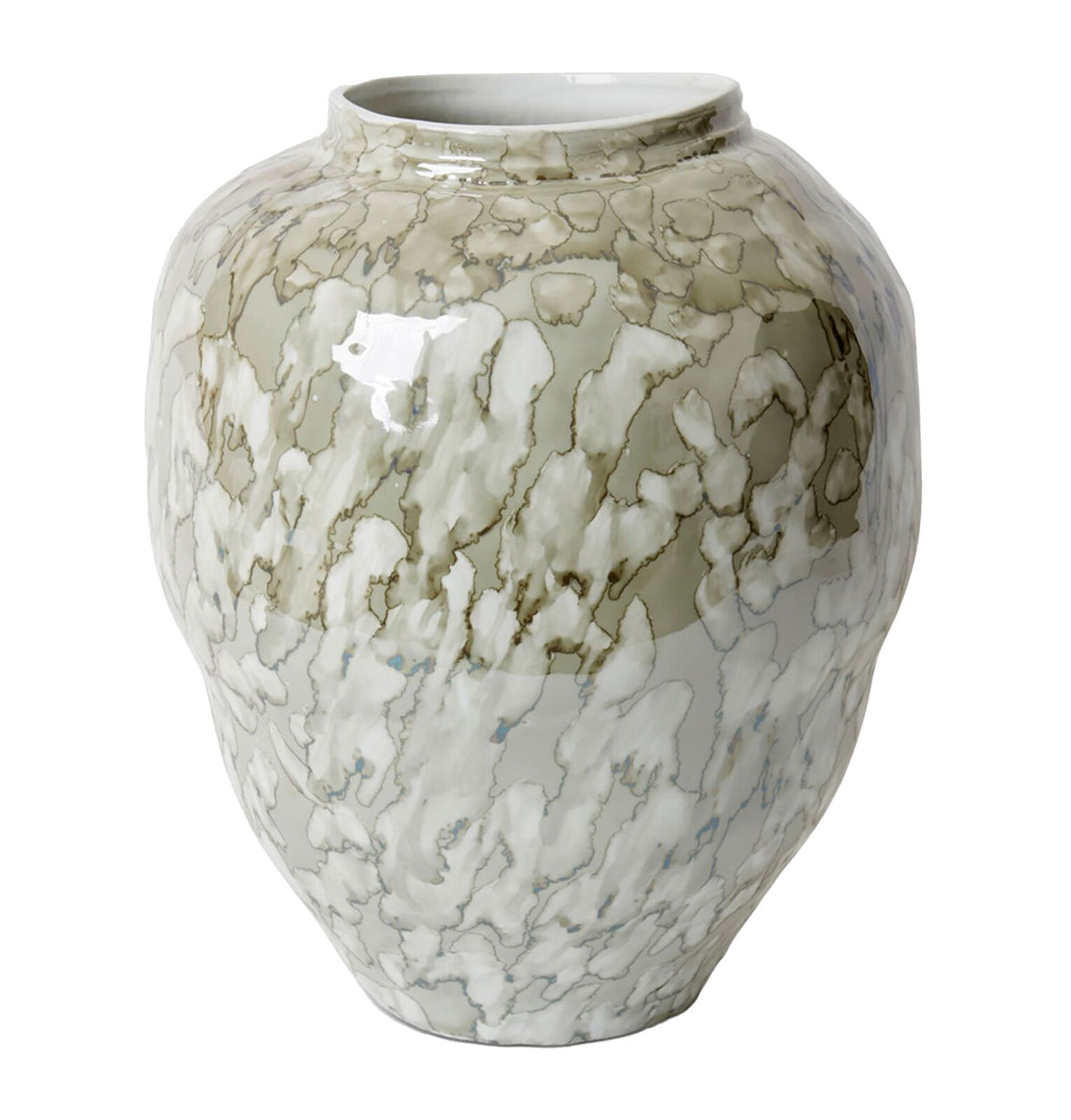 E Style Doshi Porcelain Flower Vase Home Decor 44cm - Green