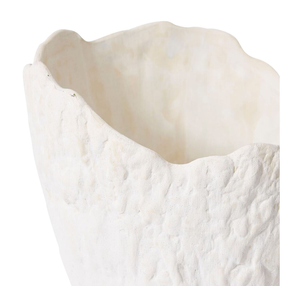 E Style Pandya Vessel Porcelain Flower Vase Home Decor 27cm - Ivory