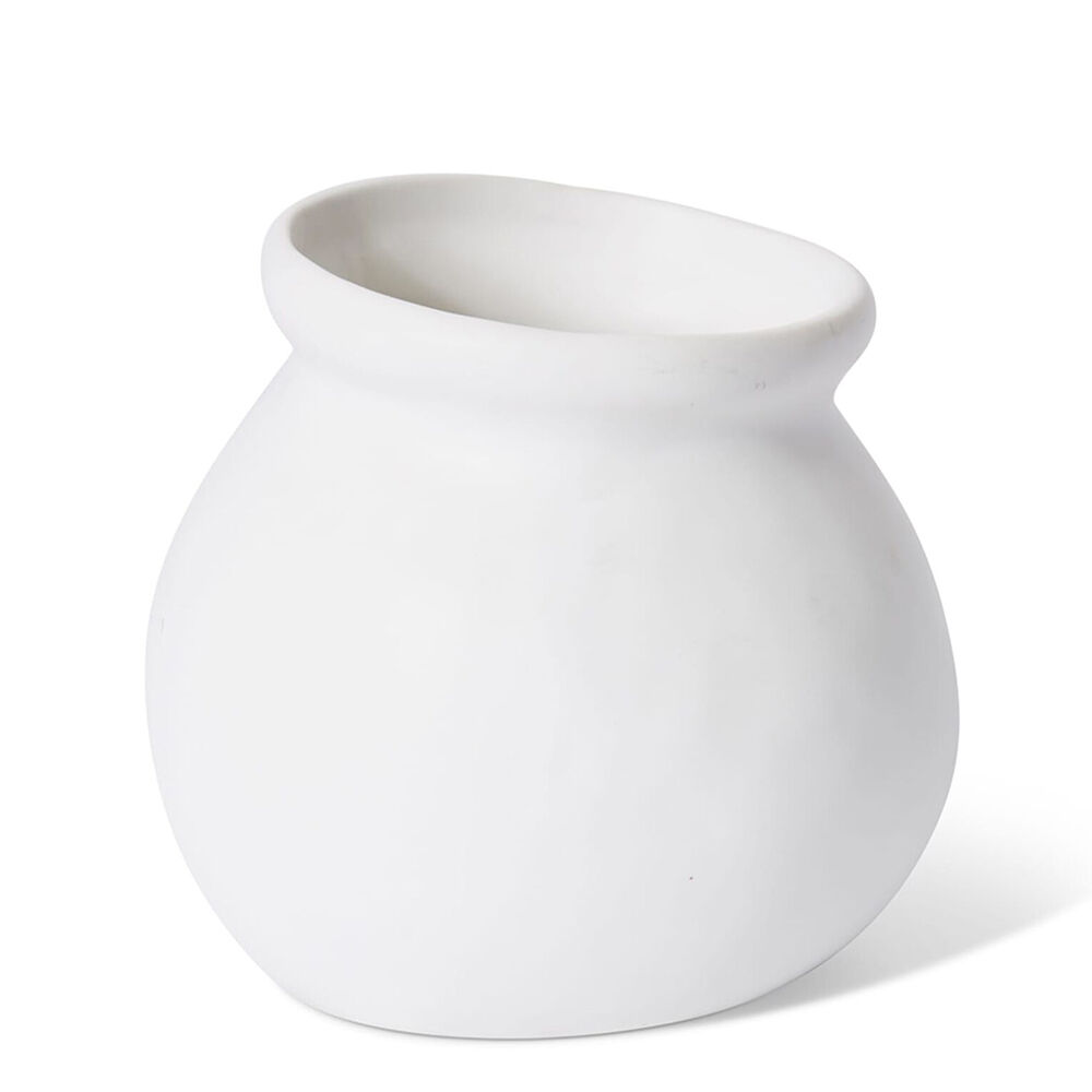 E Style Ceramic Nakano Round Vase Home Decor 15x14cm White