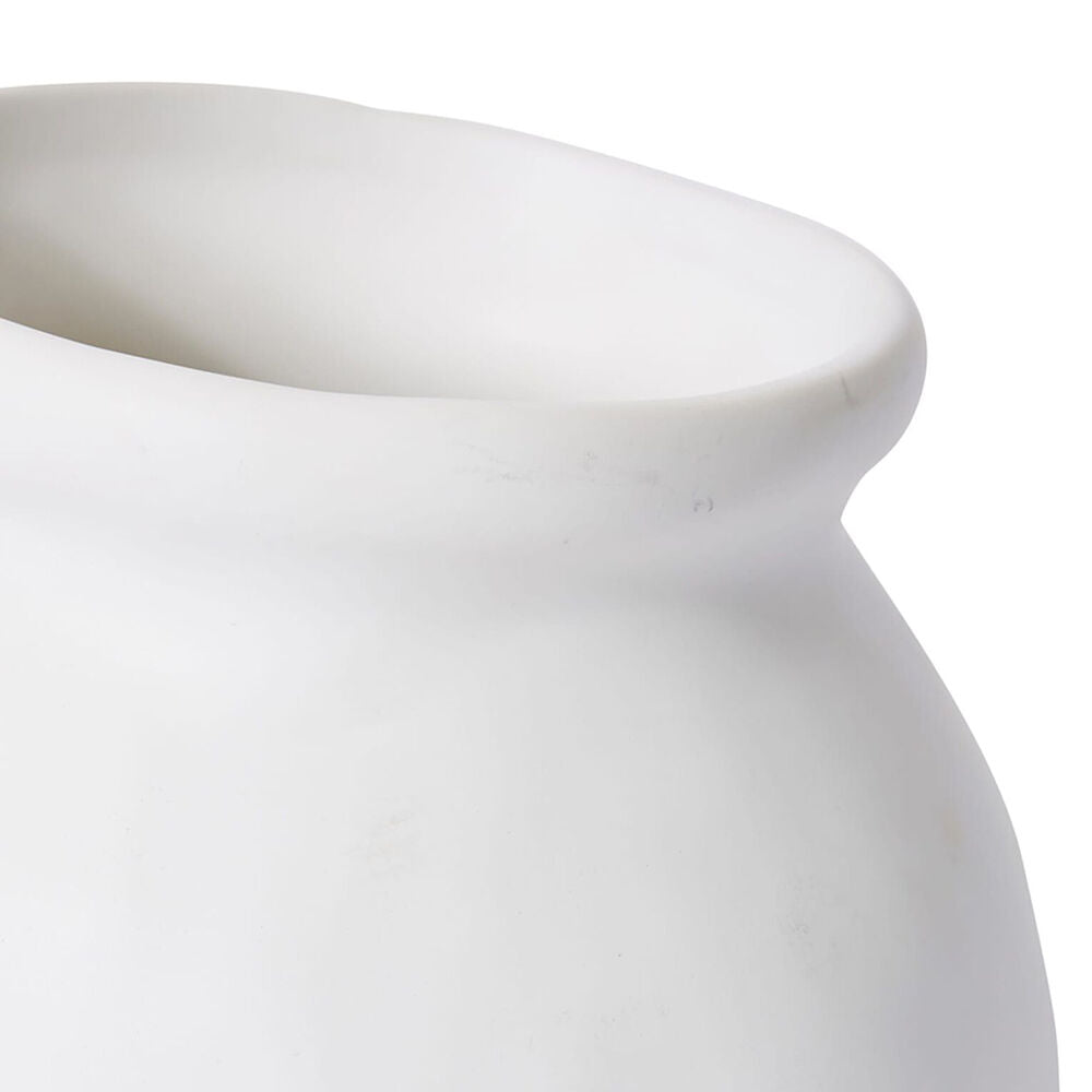 E Style Ceramic Nakano Round Vase Home Decor 15x14cm White