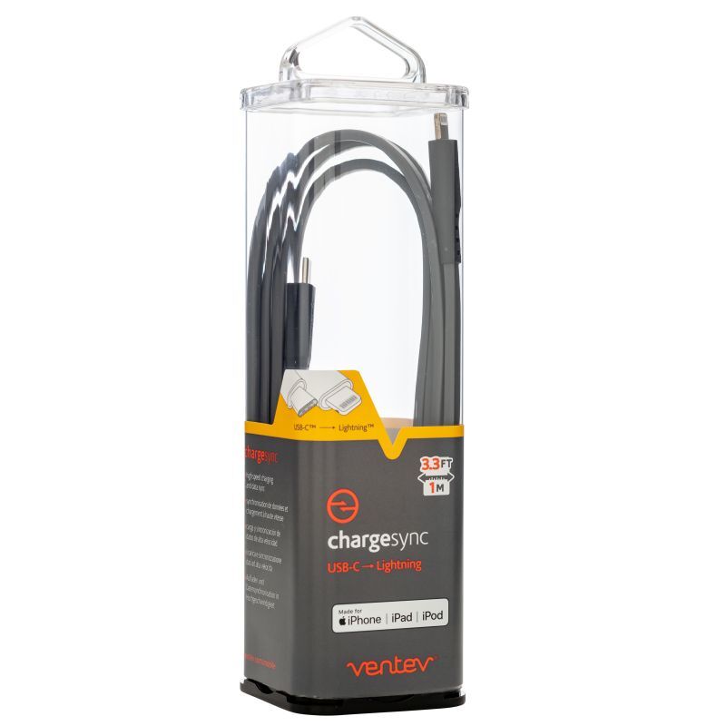 Ventev USBC - MFI-Certified Lightning Cable 3.3ft