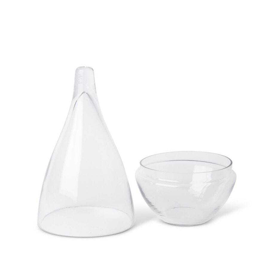 E Style 42cm Glass Tessa Tall Terrarium Flower Vase Decor - Clear