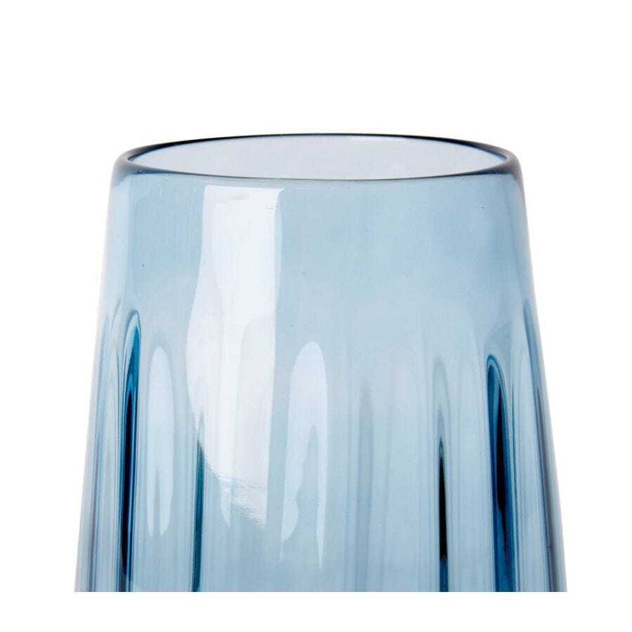 E Style 26cm Glass Demi Flower Vase Decor - Blue