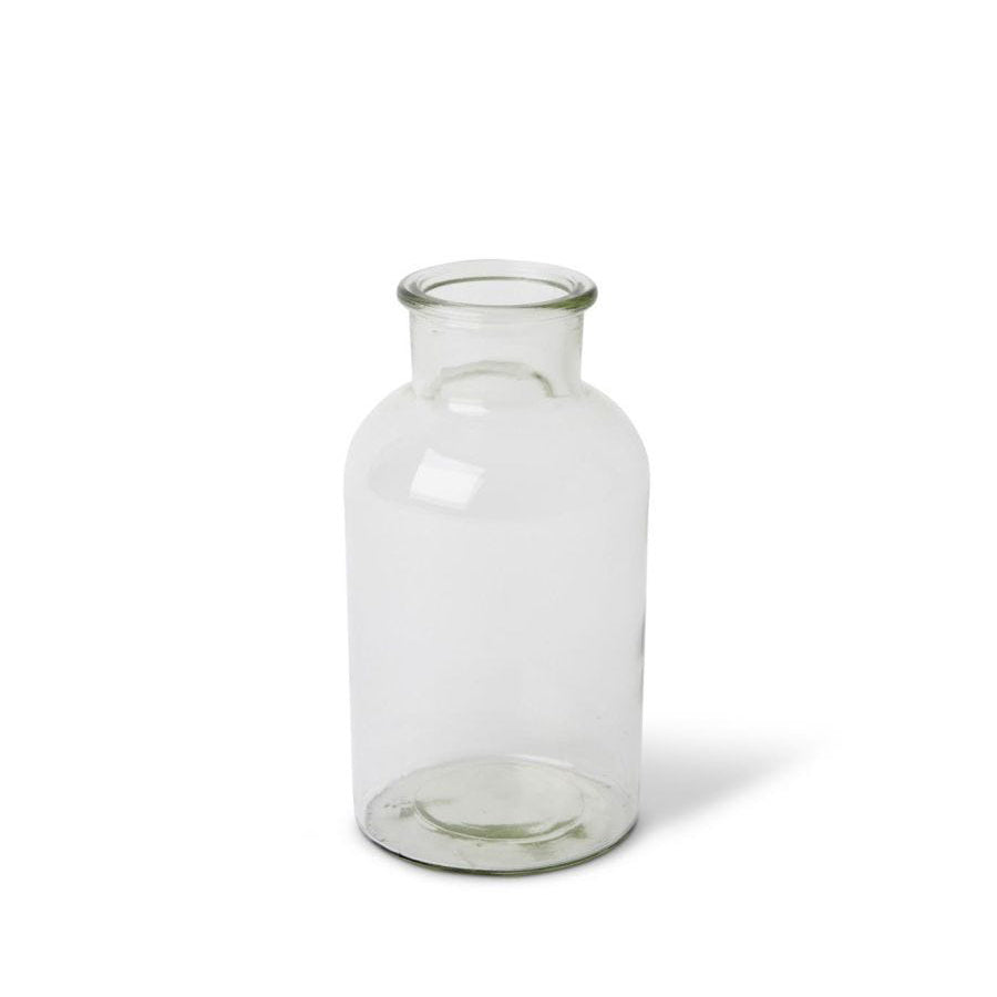 3PK E Style 21cm Glass Specimen Bottle Home Decor - Clear