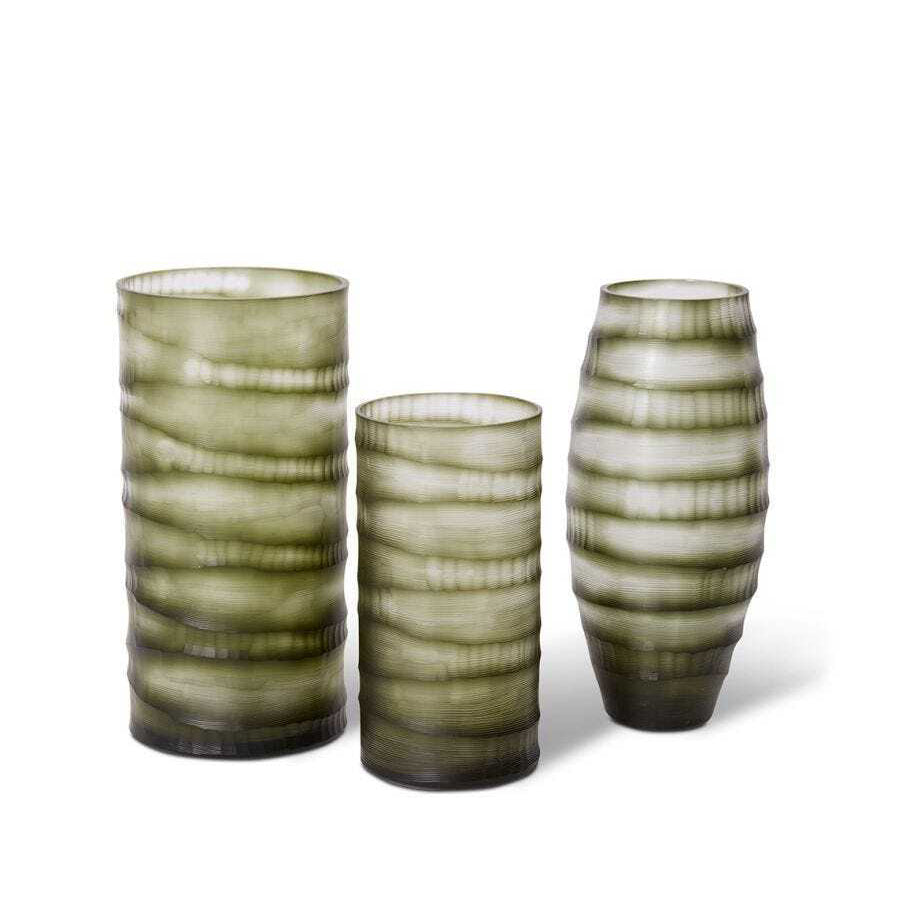 E Style 30cm Glass Florian Flower Vase Decor - Dusty Green