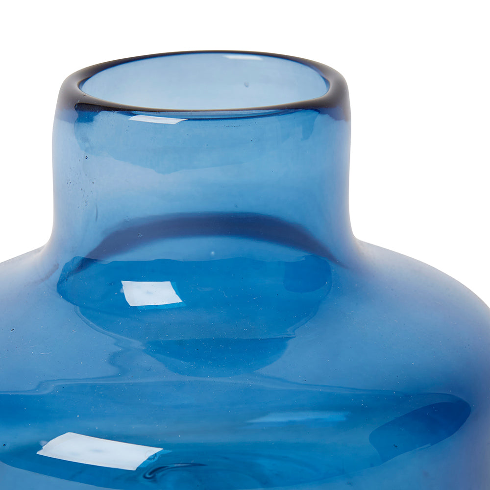 E Style Zama Home Decorative Vase Blue- 15 x 15 x 11cm