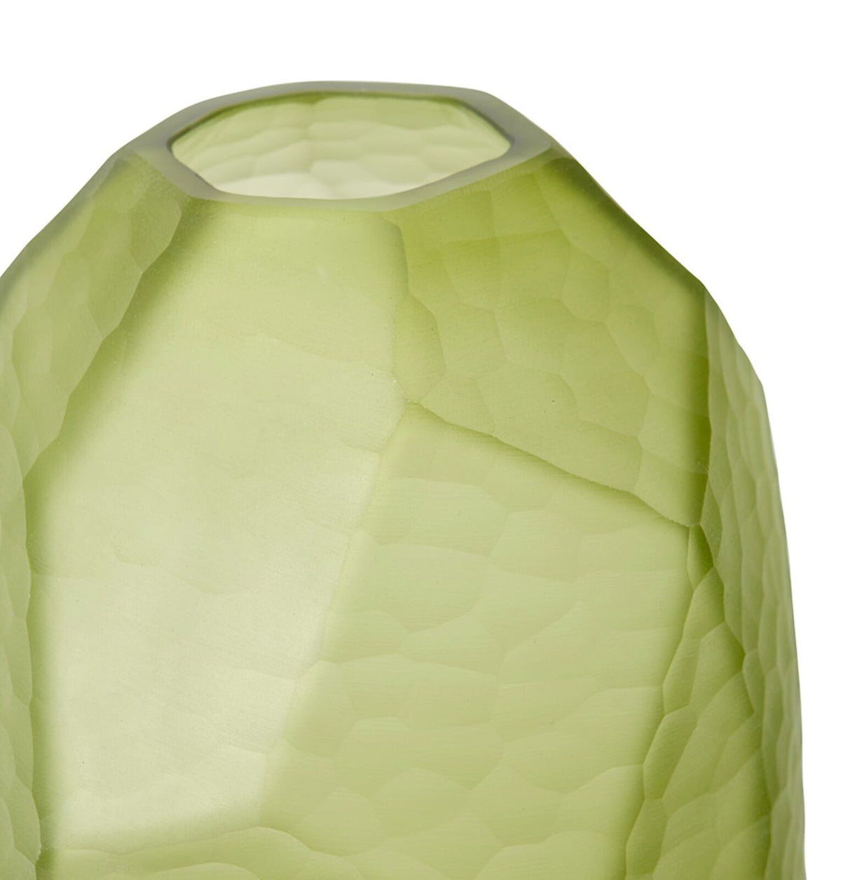 E Style Glass Rufus Vase Home Decor 20x20cm Dark Green