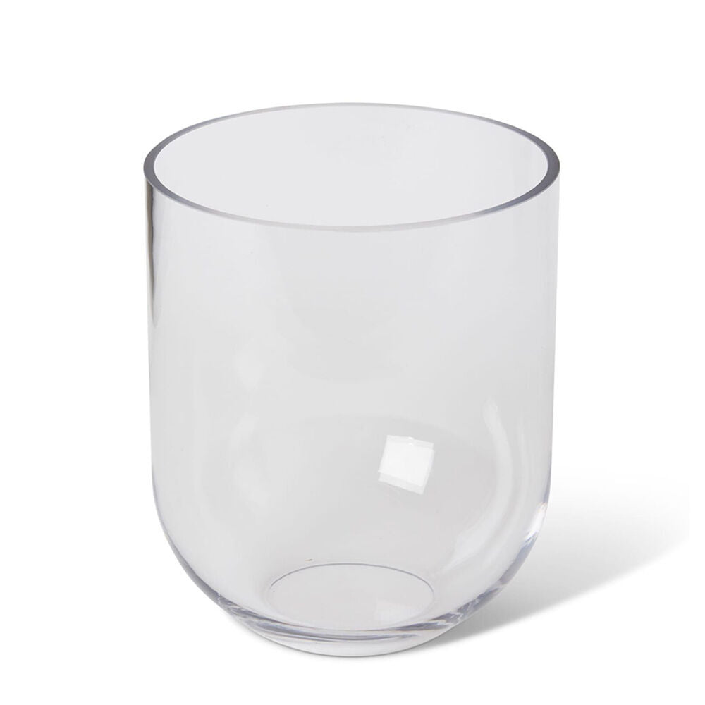 E Style Halima Glass Flower Vase Home Decor Combo Set 18cm/22cm - Clear