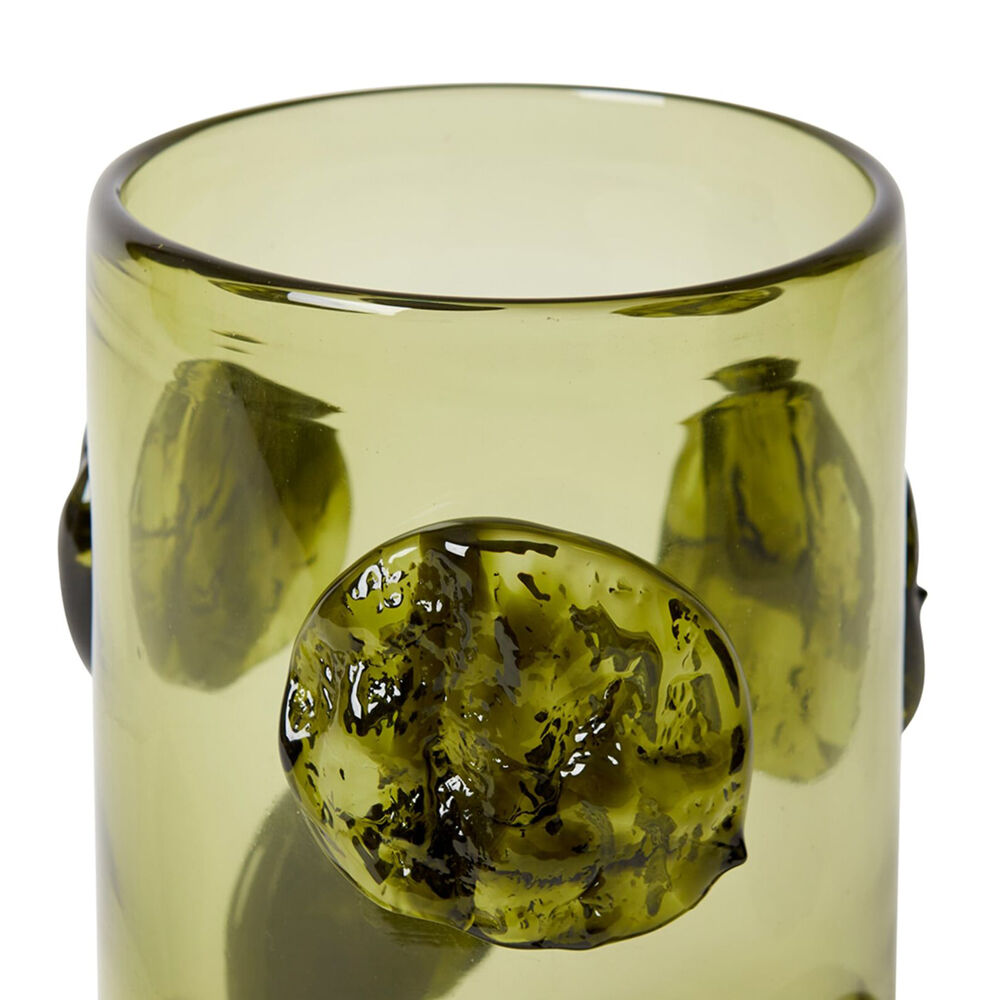 E Style Mansa Glass Flower Vase Home Decor 27cm - Green