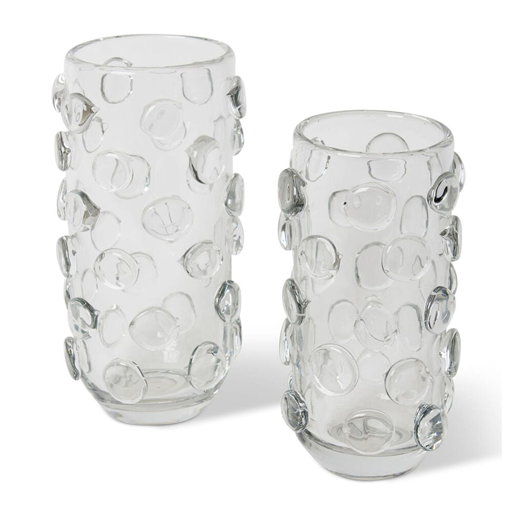 E Style Chioma Glass Flower Vase Home Decor 26cm - Clear