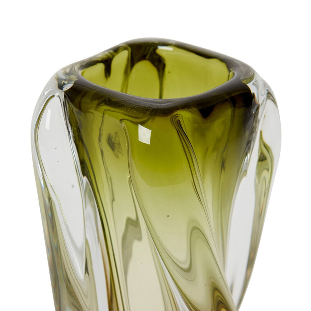 E Style Sharik Glass Flower Vase Home Decor 20cm - Green