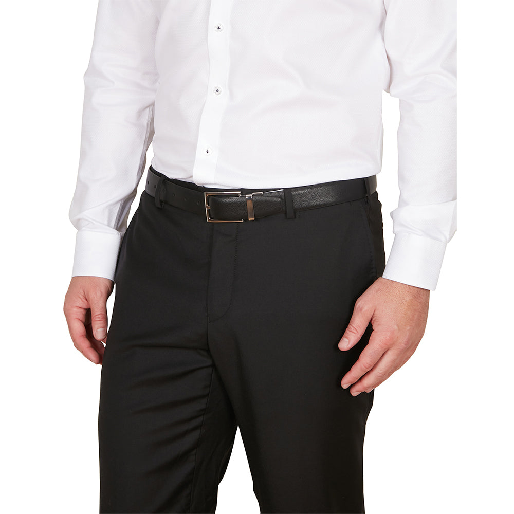 Van Heusen Men's 46" Pin Buckle Reversible Belt Black/Brown