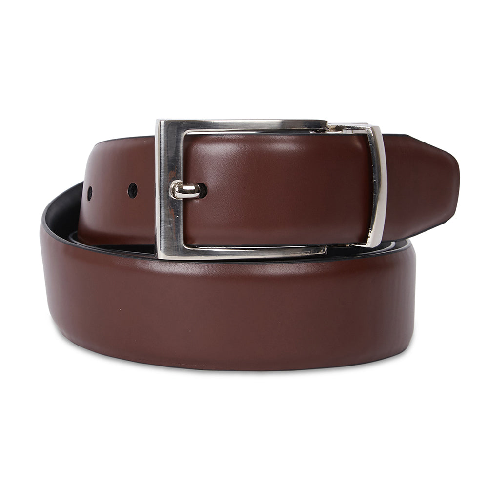 Van Heusen Men's 38" Pin Buckle Belt Flex Stretch Reversible Black/Brown