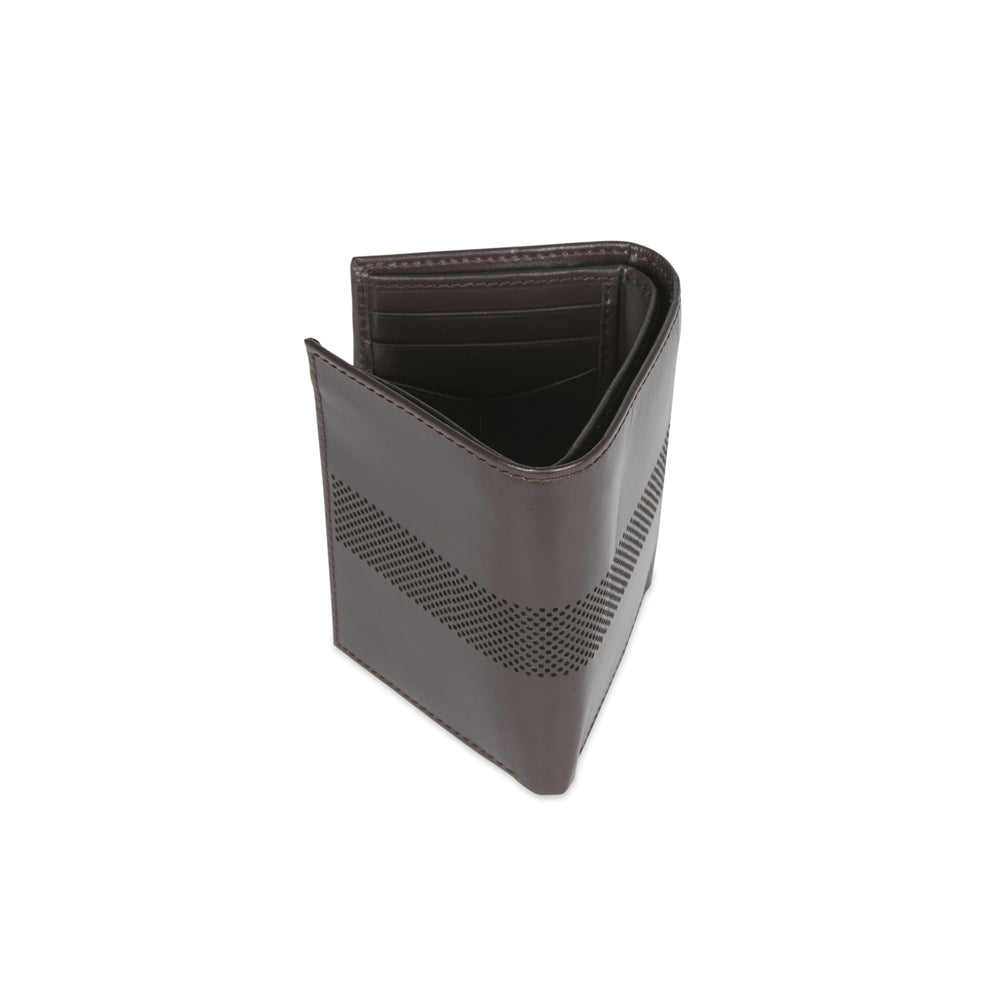 Van Heusen Men's Genuine Leather Trifold Wallet w/ ID Window - Brown