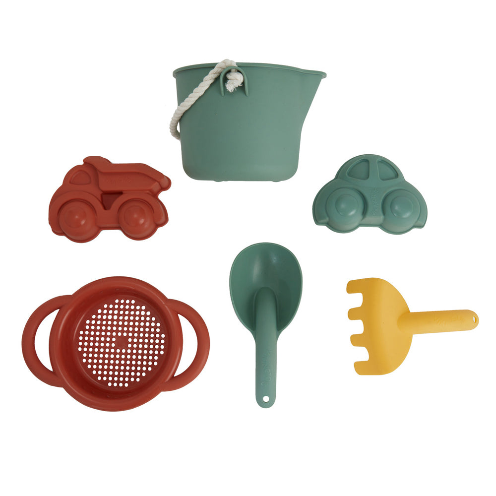 5pc Viking Toys Reline Bucket/Mould/Spade Sandpit/Beach Toy Set Kids 12m+