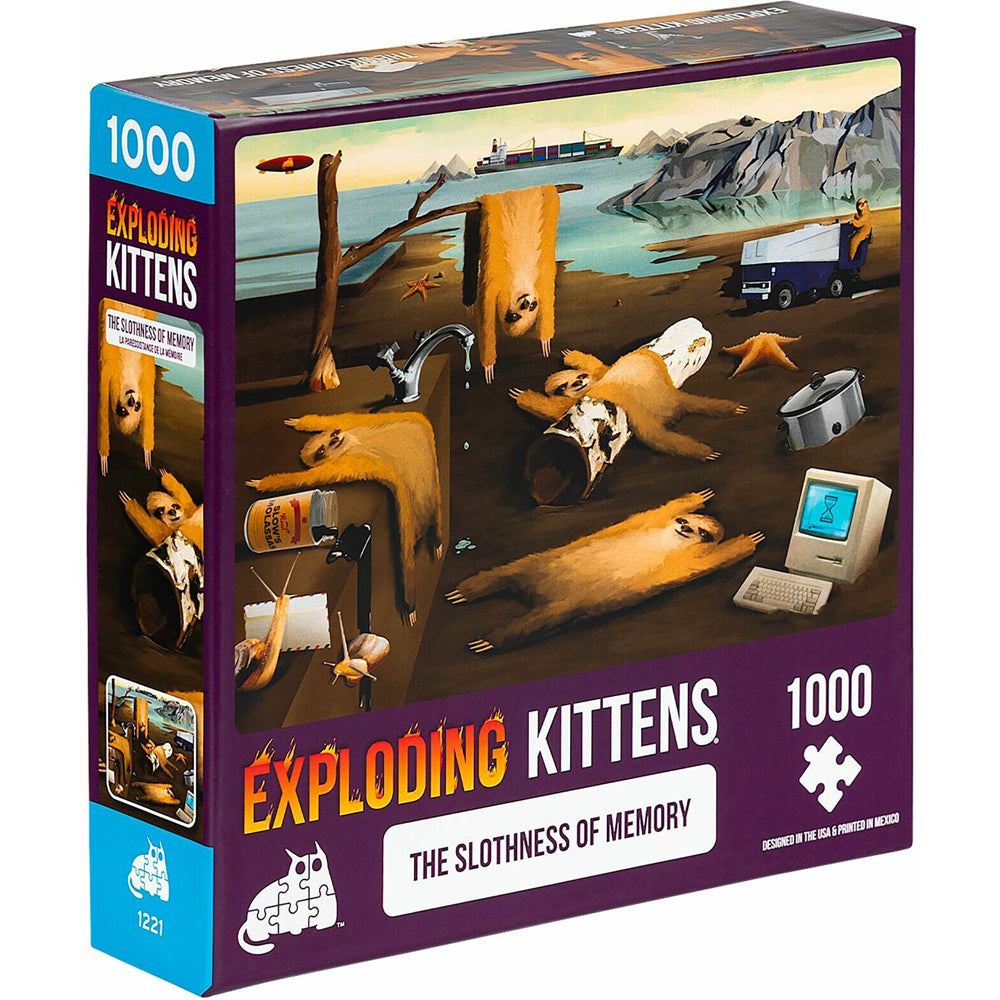 2x 1000pc Exploding Kittens Slothness of Memory Puzzle 49x68cm