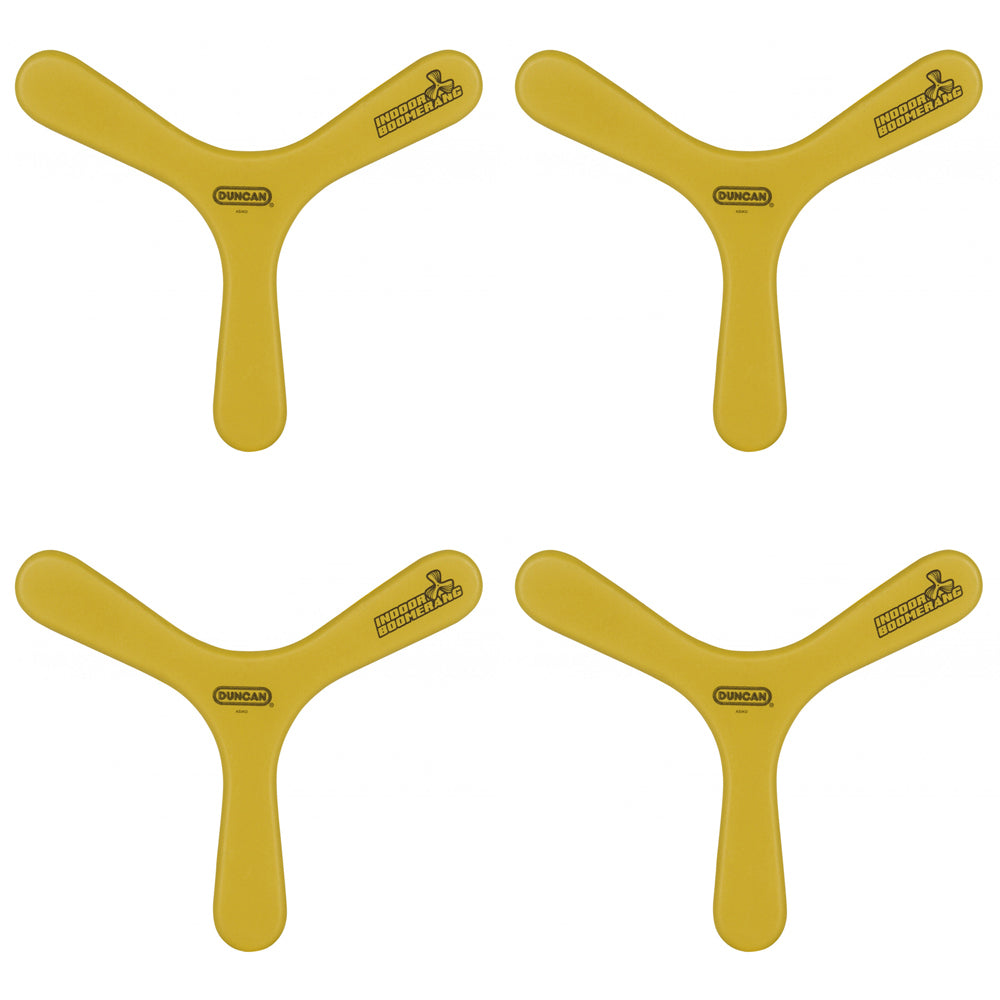 4PK Duncan Indoor Boomerang Assorted Kids/Children Toy 6y+