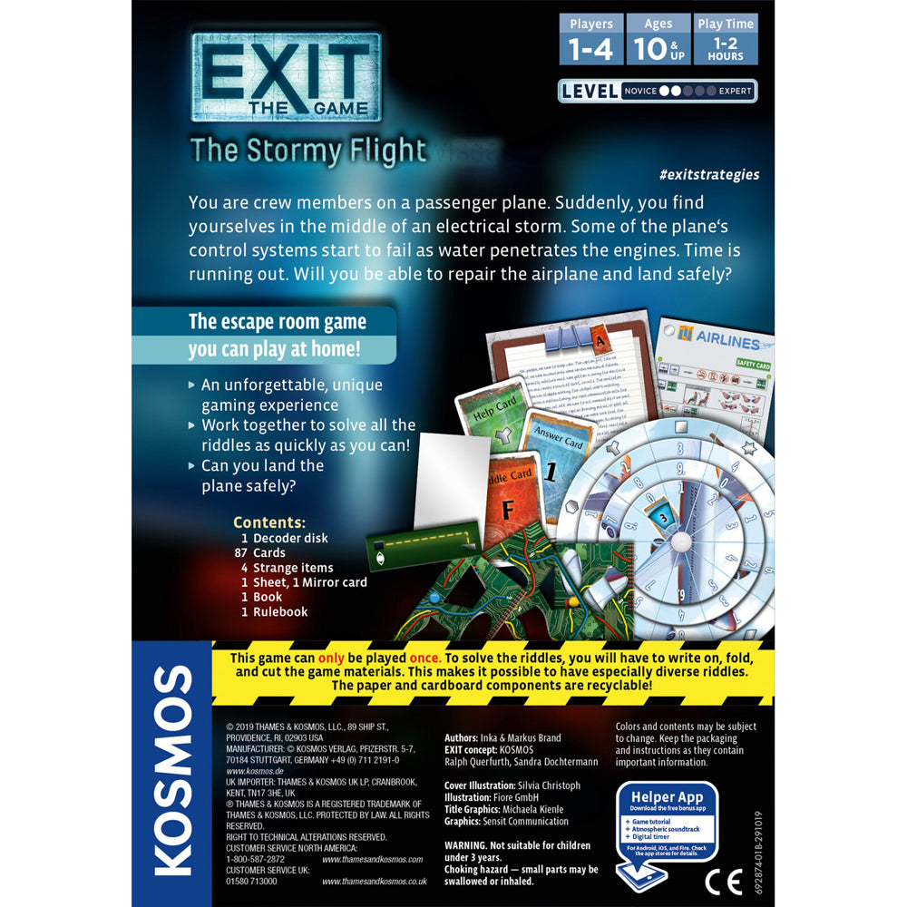 Kosmos Exit The Game The Stormy Flight Board Game 12y+
