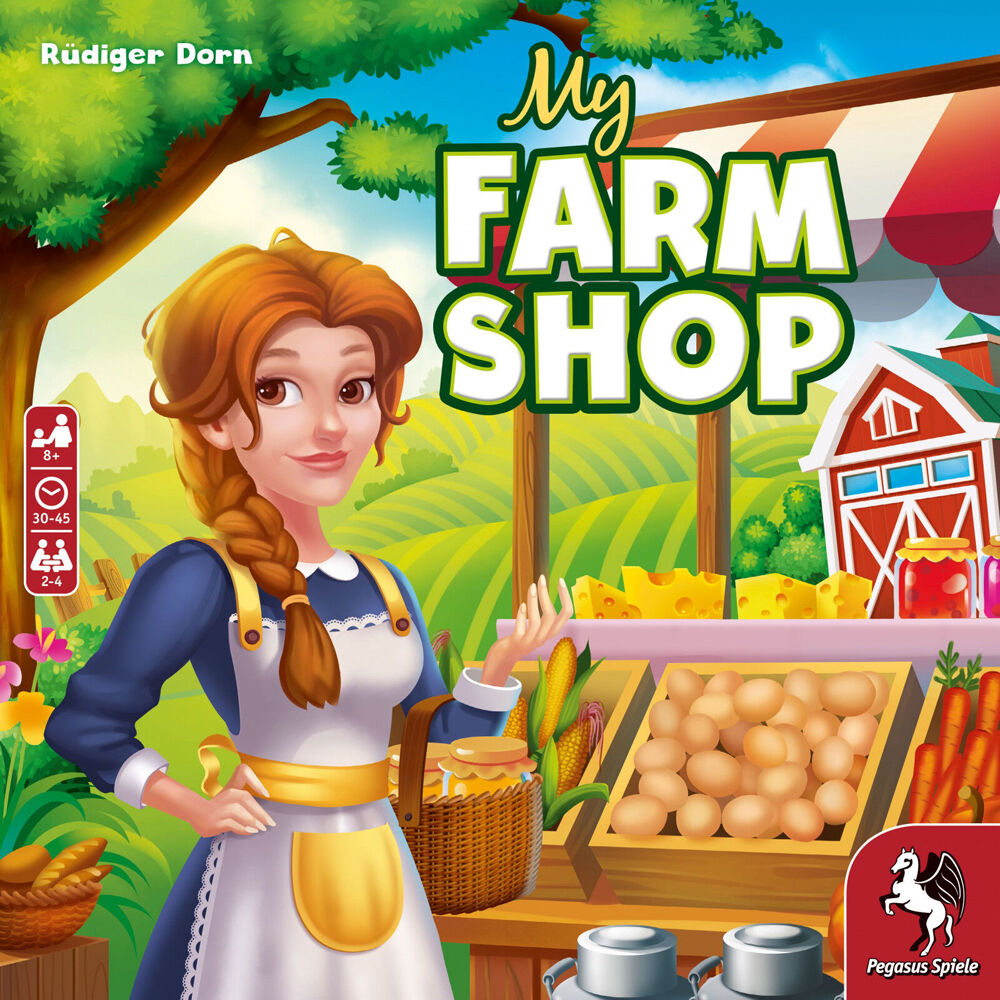 Pegasus Spiele My Farm Shop Kids Tabletop Board Game 8y+