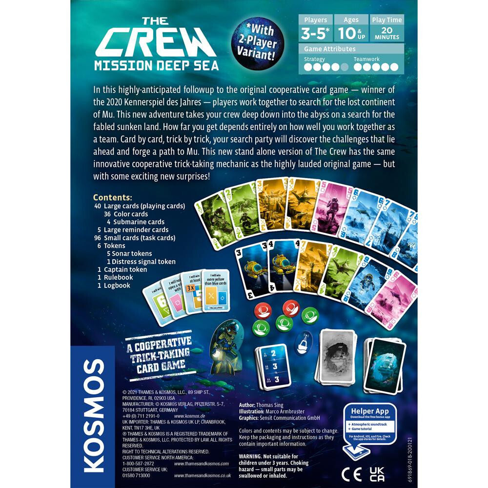 Kosmos The Crew 2 Mission Deep Sea Cooperative Card Game 10y+