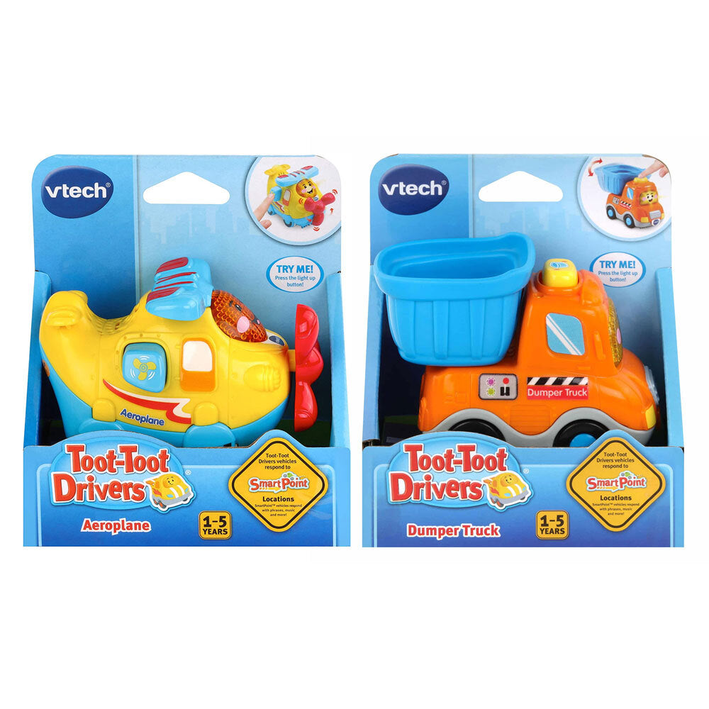 2PK VTech Toot-Toot Vehicles Kids/Children Toy Assorted 1-5 Years