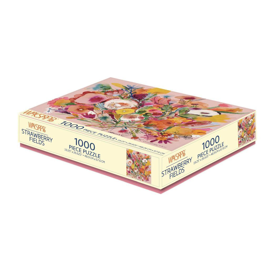 1000pc WerkShoppe 49x67.6cm Strawberry Fields Jigsaw Puzzle w/ Inserts 13y+