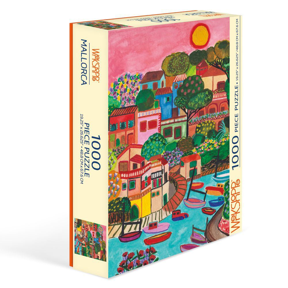 1000pc WerkShoppe 49x67.6cm Mallorca Jigsaw Puzzle w/ Inserts 13y+