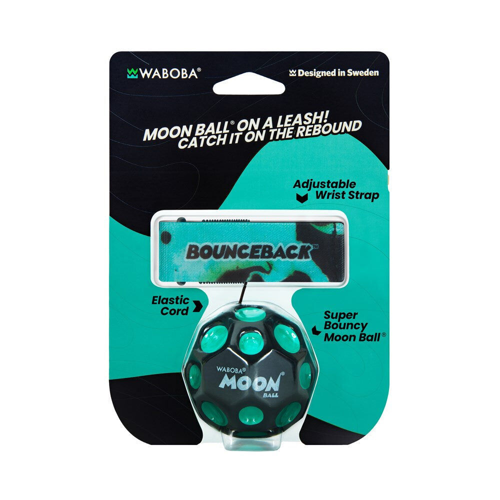 2PK Waboba Bounceback Moonball On A Leash Indoor/Outdoor Toy 6y+
