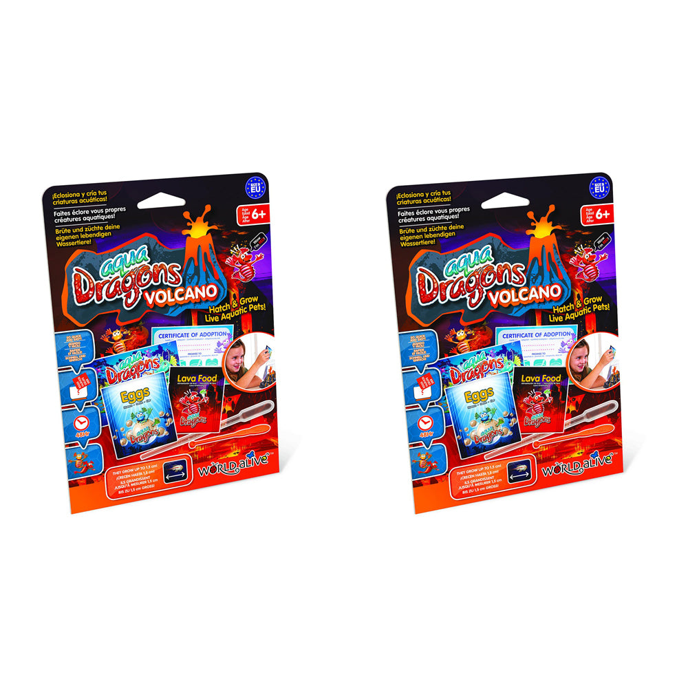 2PK Aqua Dragons I'm Red Food Refill Kids/Childrens Toy 6+