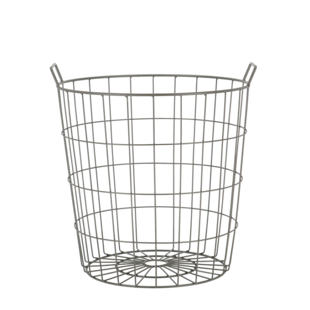 Esschert Design Wire Harvest Basket Home Garden Outdoor Display Grey