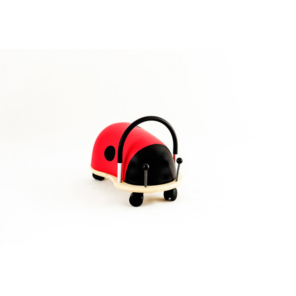 Wheely Bug 38cm Small Ladybug Wooden Ride On Kids Toy 12m+ Red