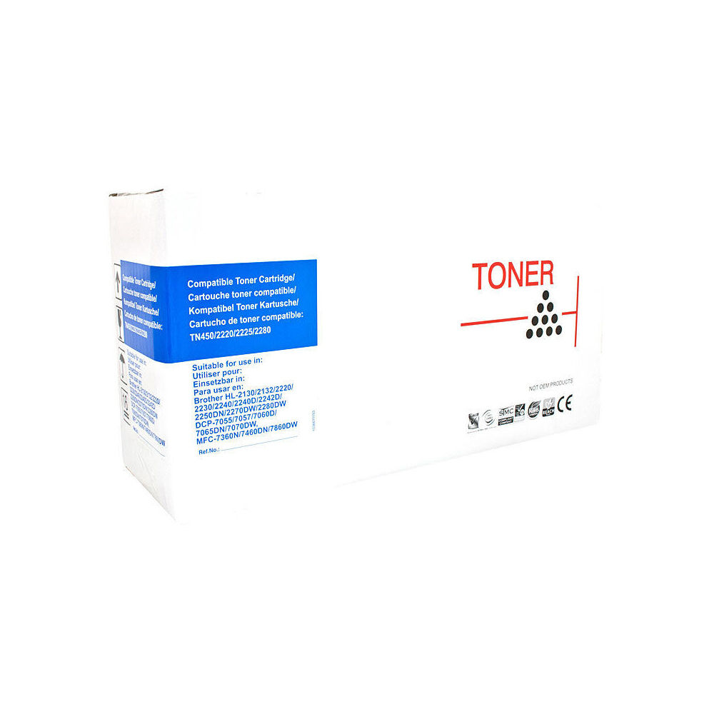 Whitebox Compatible Brother TN2250 Toner Cartridge - Black
