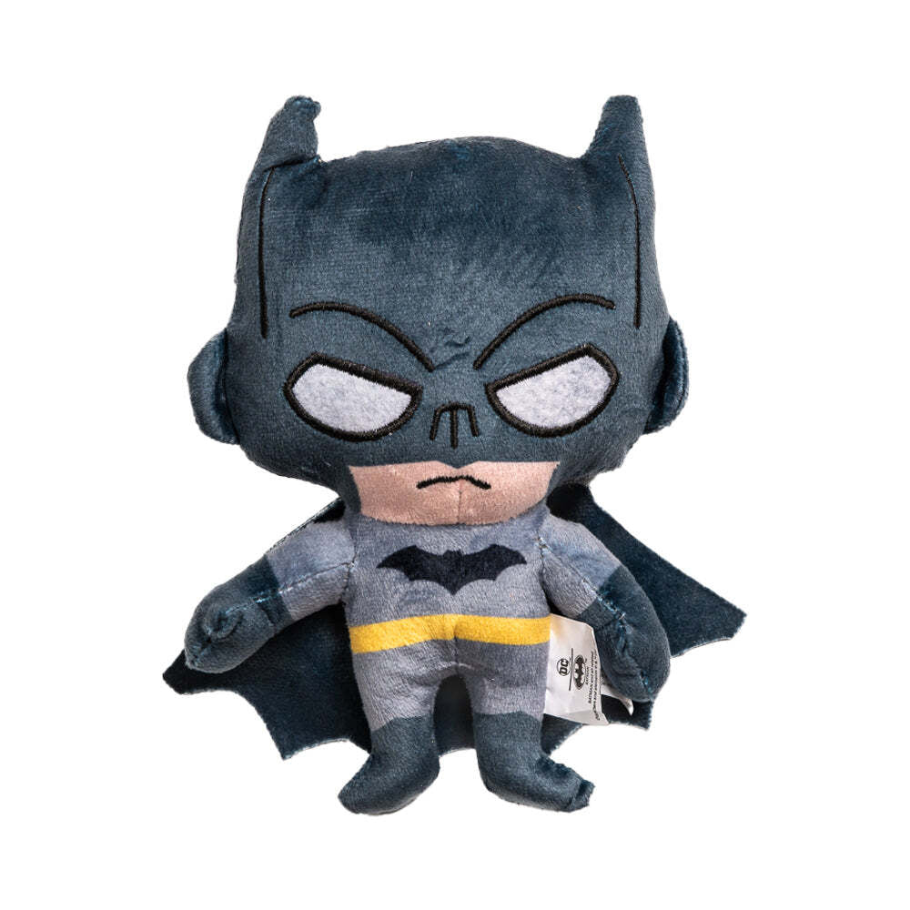 2PK Batman Soft Plush Squeaking Dog Toy 20cm Grey/Black