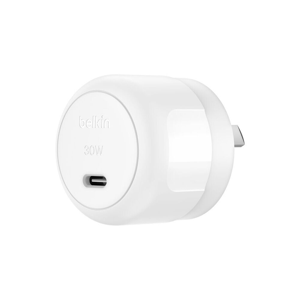 2PK Belkin BoostCharge 30W Fast-Charging USB-C Wall Charger Adapter White