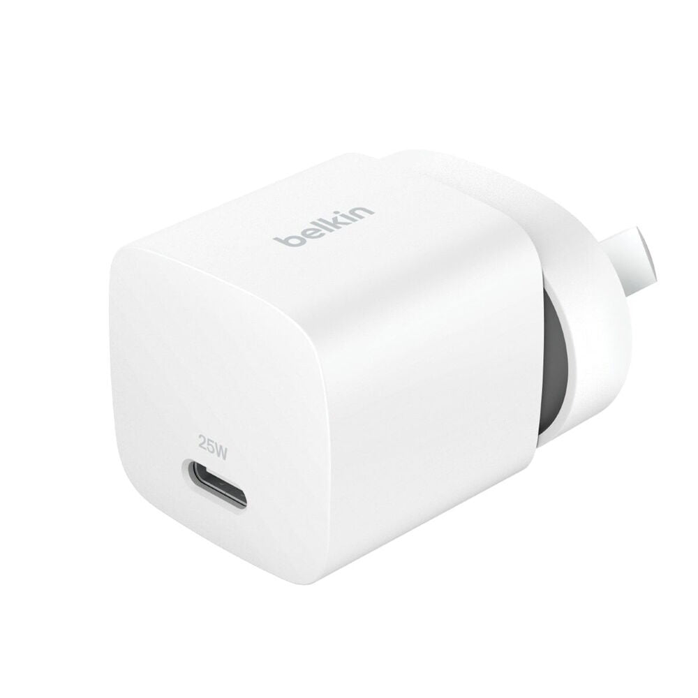2x 2pc Belkin BoostCharge 25W Fast-Charging Wall Charger & 1m USB-C Cable White