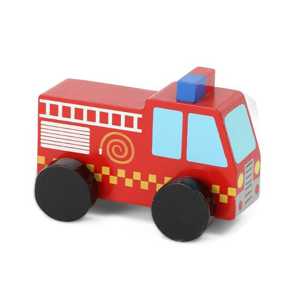 3PK Majigg 10cm Emergency Services Kids Wooden Toy Assorted 18m+