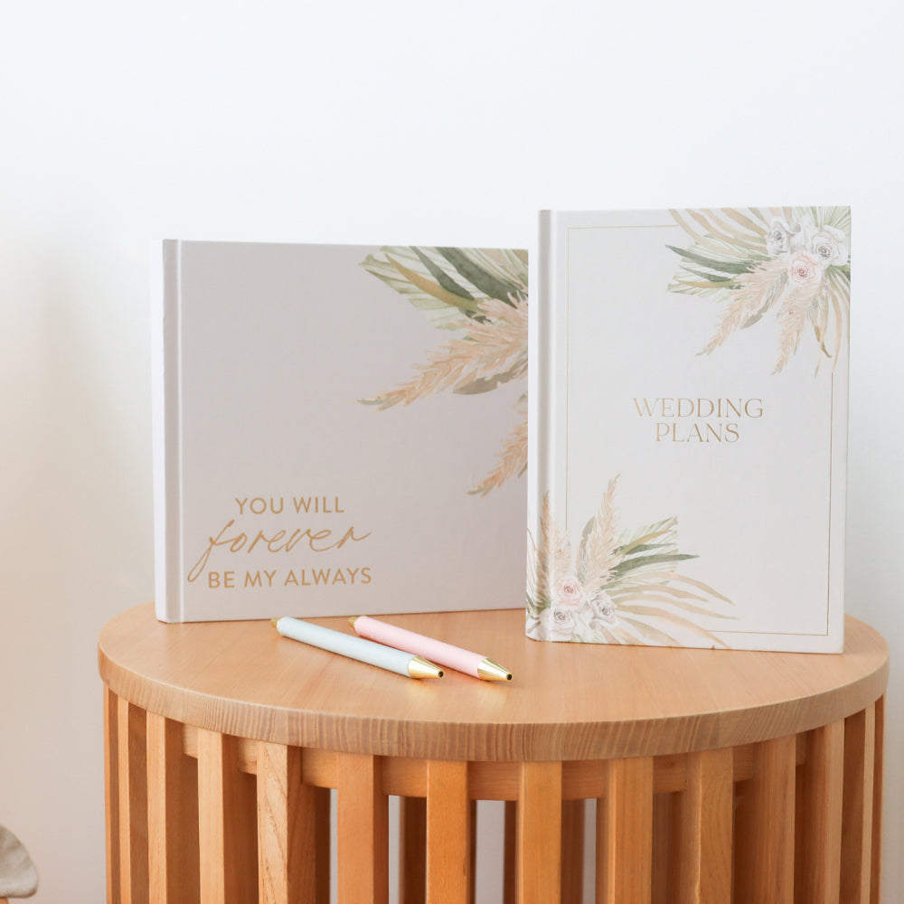 Splosh Floral Wedding Guest Signature/Signing Book 29x20cm