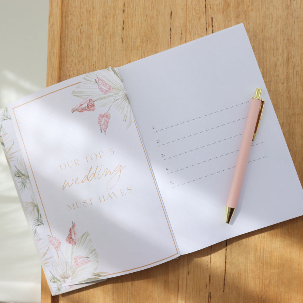 Splosh Floral Wedding Planner Organiser Diary Book 15x21cm