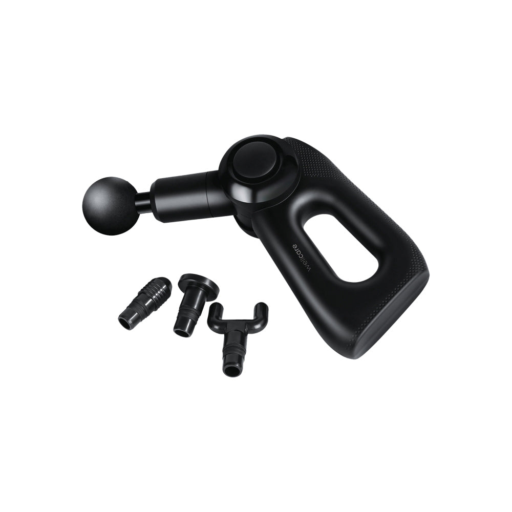 Wellcare Impact Therapy Massage Gun w/ Interchangable Head Black