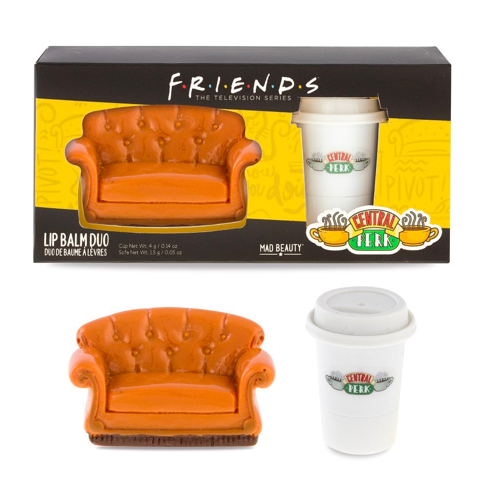 2pc Mad Beauty Warner Friends Sofa & Cup Lip Balm