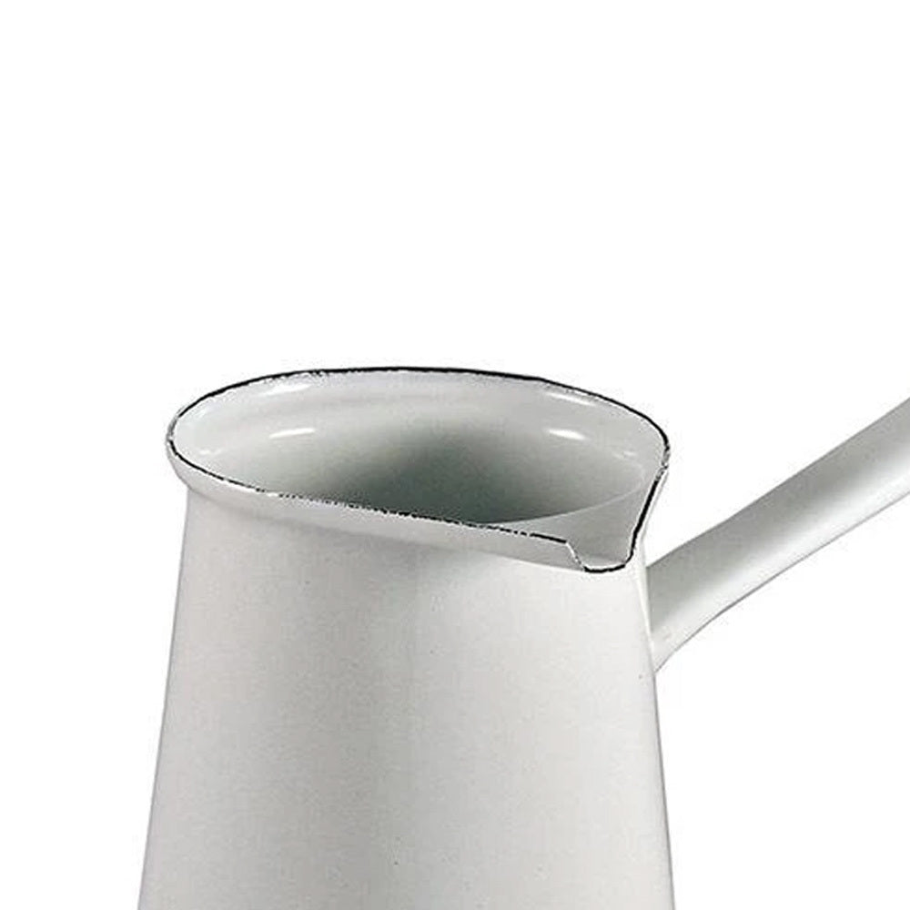 Urban Style 7cm Enamel 750ml Turkish Coffee Pot - White
