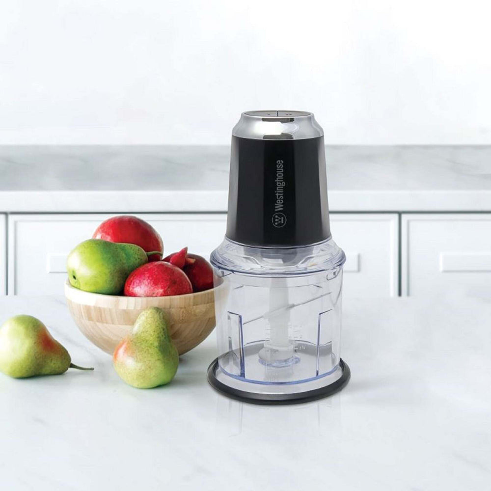 Westinghouse 600ml Food Chopper/Processor Black Stainless