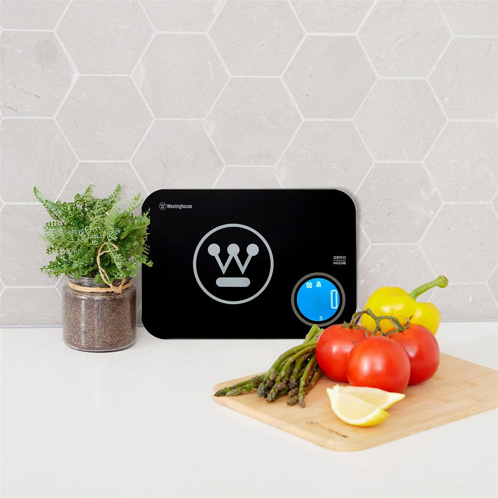 WESTINGHOUSE Electronic Kitchen Scale 5KG Black Slimline